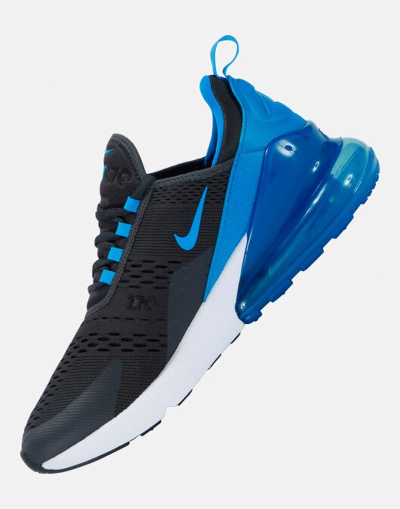 Nike Air Max 270 Shoes Black Anthracite White Photo Blue Nike