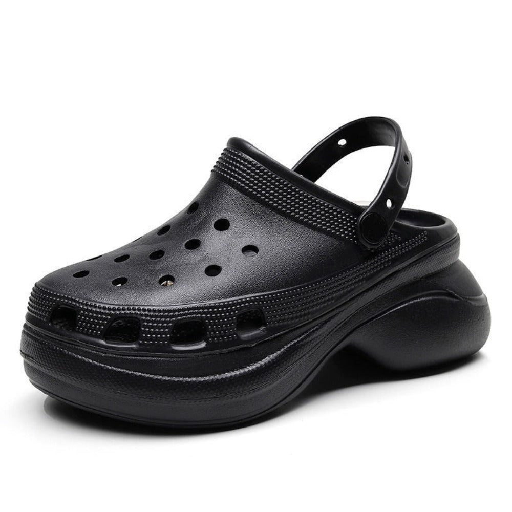 Women's Classic MEGA CRUSH Clogs Platform Shoes Black Luxeara