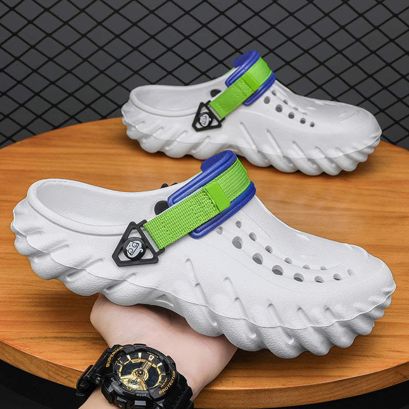 Echo Clogs Closed Toe Hollow-out Sandals - Comfortable & Stylish Casual Footwear Luxeara