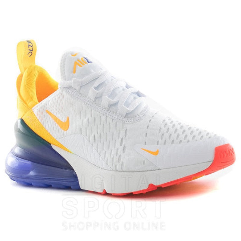 Nike Air Max 270 Shoes White Yellow Blue Orange Red Nike