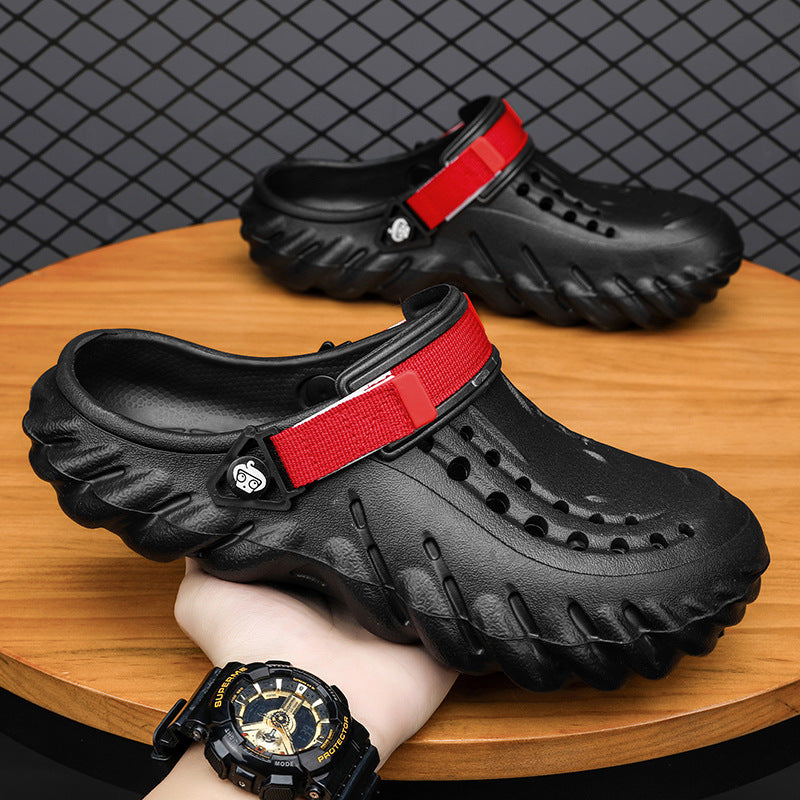 Echo Clogs Closed Toe Hollow-out Sandals - Comfortable & Stylish Casual Footwear Luxeara