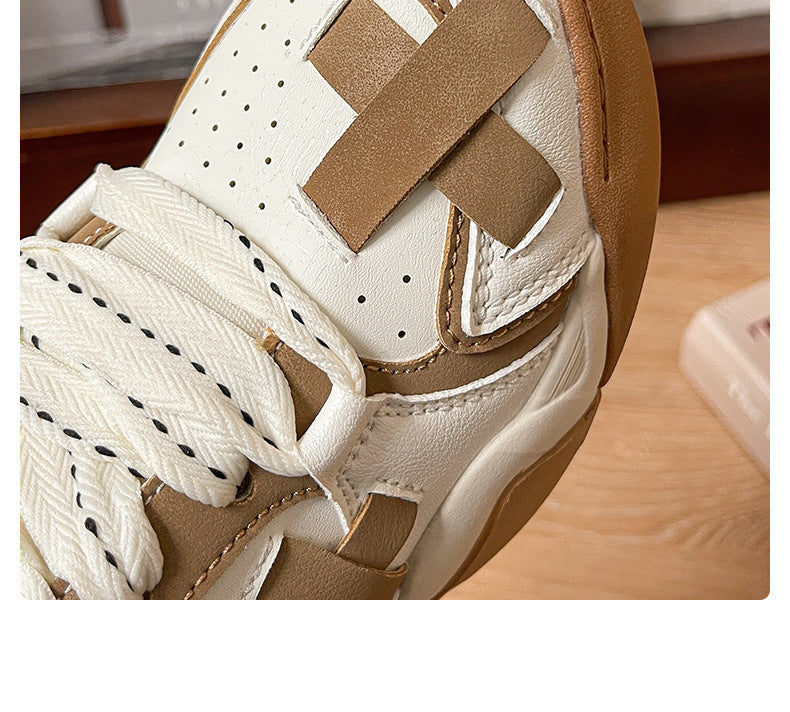 College Style Personalized Design Wedge Heel Sneakers Women Luxeara