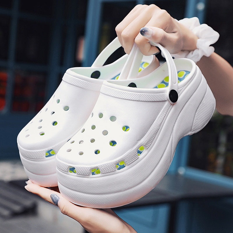 Luxeara MEGA CRUSH Clogs Women's Multi Color Sandals White Luxeara
