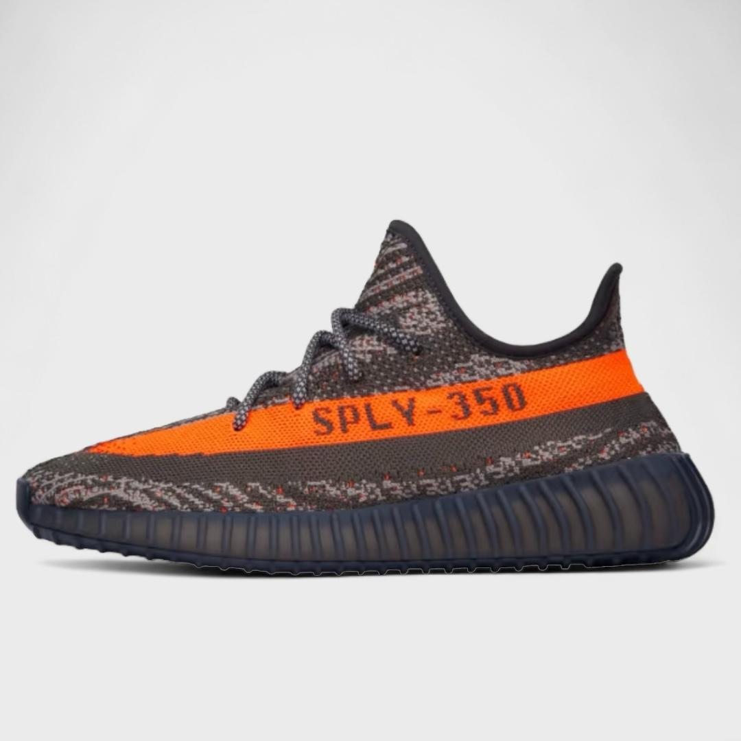 adidas Originals Yeezy Boost 350 V2 Carbon Beluga Steeple Gray Solar Red Luxeara