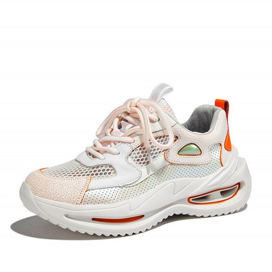 Casual Platform Sneakers Leather Women's Shoes Luxeara