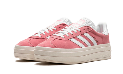 adidas Originals Gazelle Bold Shoes Red Cloud White Gold Metallic Luxeara