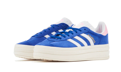 adidas Originals Gazelle Bold Shoes Semi Lucid Blue True Pink Core White Luxeara